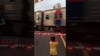 Railroad crossing, Yeongsan, Seoul, Korea