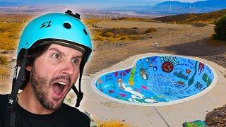 TESTING FAMOUS DESERT SKATEPARK ON SCOOTER!