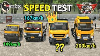 Top Speed/POWER TEST of All Trucks available in Truck Simulator Indonesia by Maleo