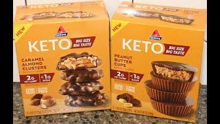 Atkins KETO: Caramel Almond Clusters & Peanut Butter Cups Review