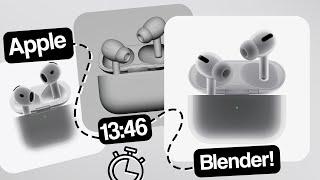 Making Lighting for AirPods Like in Apple Presentation Using Blender 3D