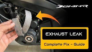 Dominar 400 Exhaust Muffler Gasket Replacement | #dominar400 #motorcycle #maintenance #bajaj