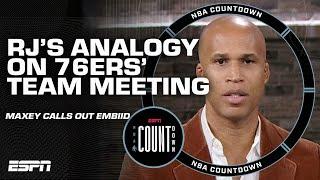 'The babies are parenting the adults' - Richard Jefferson's analogy for the 76ers' team meeting 