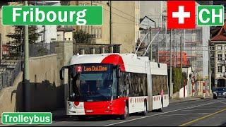  FRIBOURG TROLLEYBUS / Trolleybus de Freiburg 2022【4K】