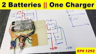 {1292} How to Charge Two batteries with one charger