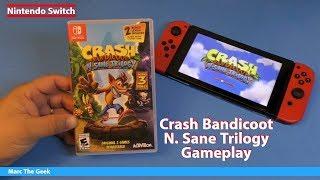 Nintendo Switch: Crash Bandicoot N. Sane Trilogy Gameplay