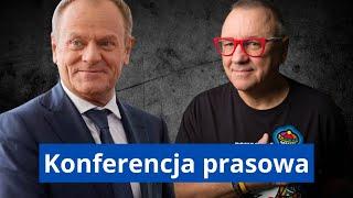 Donald Tusk, Jerzy Owsiak - konferencja prasowa #powodź