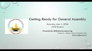 UU the Conversation June 1, 2024 Town Hall Meeting