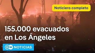  DW Noticias 8.01.2024: Vientos de hasta 145 km/h extienden el fuego por 11.000 hectáreas