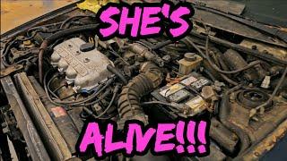 Finally!! We Get To Hear Her Running!! 91 Ford Escort. How Can The Battery Still Be Good??