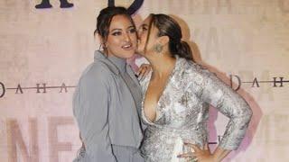 omg Double XL Girl Huma Qhureshi Looks Stunning With Sonakshi Sinha @ Dahaad Movie Screening