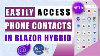  How to Select & Access Phone Contacts in .NET 9 Blazor Hybrid Apps  Easy Step-by-Step Tutorial! 