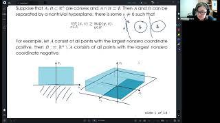 MoCaO Lectures 2024: Geometry and Convexity in Optimisation - Lecture 3 by Vera Roshchina