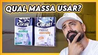 Massa Corrida ou Massa Acrílica? Qual a melhor?