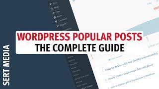 WordPress Popular Posts Tutorial 2020 - How To Setup WordPress Popular Posts - Popular Posts Widget