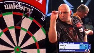 Kevin Thomas near 9 darter - Dutch Darts Masters 2014