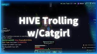 HIVE Trolling w/Catgirl #hive  #minecraft
