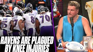 What's Going On With The Ravens' Knee Injuries? | Pat McAfee Reacts