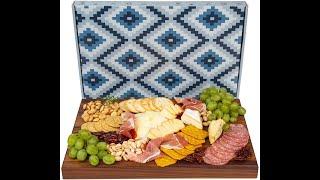 Cutting Boards: Walnut Butcher Block Charcuterie Board with Juice Groove by Kurouto Made in the USA