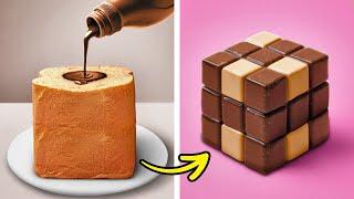 CUBE CHOCOLATE CAKE  SIMPLE & DELICIOUS DESSERTS IN MINUTES! ⏰