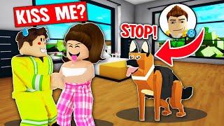 pretending to be a pet to spy on online daters in roblox (brookhaven rp)