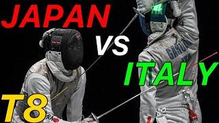Tokyo 2021 [Quarterfinal] Japan v Italy | Olympic Fencing | Men's Foil Team Highlights