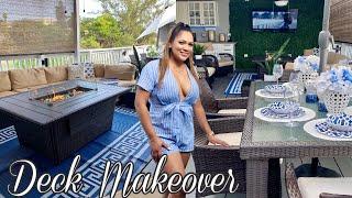 EXTREME PATIO MAKEOVER BEFORE & AFTER | MOM DECK REVEAL | SUMMER DECOR IDEAS 2020