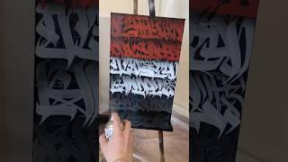 трёхцветный холст граффити #граффити #искусство #арт #творчество #Рек #fyp #3d