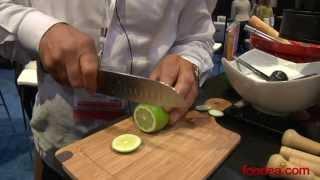 How to Make a Caipirinha with Pitu Cachaca at SIAL 2013 - Foodea.com