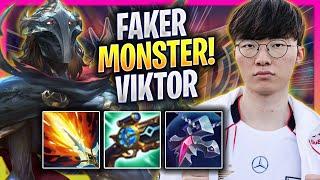 FAKER IS A MONSTER WITH VIKTOR! - T1 Faker Plays Viktor MID vs Akali! | Season 2024