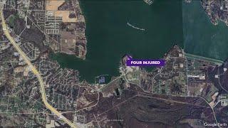 4 hurt after fall from cliff at Eagle Mountain Lake north of Fort Worth, officials say