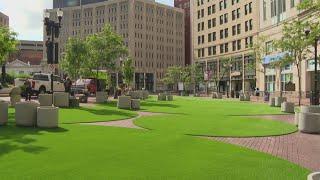 'Spark the Circle' sets up mini park on Monument Circle downtown