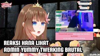 REAKSI HANA LIHAT ADMIN YUMMY TWERKING BRUTAL ‎Hana Evangeline Ch. [ Himawari ]