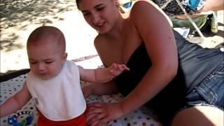 Beach Baby & Cows