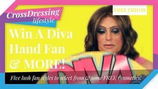 Crossdressing Free Friday Review | Diva Hand Fan is a must for those hot nights