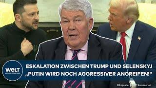 UKRAINE-KRIEG: Eskalation zwischen Trump und Selenskyj! "Putin wird noch aggressiver angreifen!"