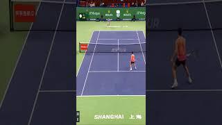 Alcaraz's awesome anticipation at net in Shanghai 2024