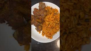 Jollof rice and beans recipe #shortsafrica