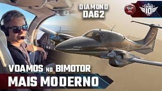 A evolução da aviação: VOAMOS o DIAMOND DA62 - Bimotor com MOTOR DIESEL