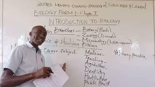 INTRODUCTION TO BIOLOGY....A BRANCH OF SCIENCE...LESSON 1