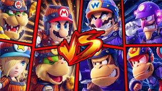 MARIO, BOWSER, ROSALINA, BOWSER JR. - WINNER? or LOSER? Mario Strikers Battle League CUP BATTLES