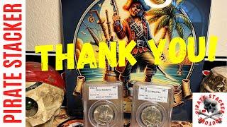 Pirate Housekeeping & Thank You’s!  #silver  #benjaminfranklin