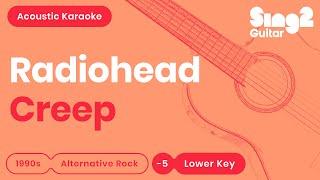 Radiohead - Creep (Key of D) Acoustic Karaoke