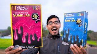 Glow in Dark Slime Kit- Unboxing & Testing | ये अँधेरे में जलता है |