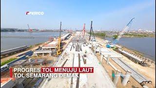 UPDATE PROGRES TOL SEMARANG DEMAK SEKSI 1 | TOL TANGGUL LAUT RAKIT BAMBU VIDEO DRONE