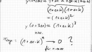 11A.2 Stabilität von Differentialgleichungslösern, A-Stabilität, explizites Euler-Verfahren