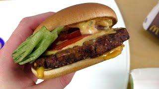 Veggie McDonald's Burger & Big Tasty Bacon Burger