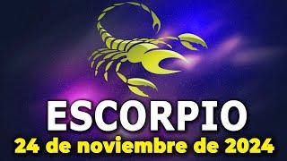 𝐋𝐋𝐄𝐆𝐀 𝐔𝐍𝐀 𝐁𝐔𝐄𝐍𝐀 𝐍𝐎𝐓𝐈𝐂𝐈𝐀 EscorpioHoroscopo de hoy  24 de noviembre de 2024 |Tarot