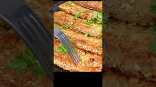 СОЧНЫЙ ШНИЦЕЛЬ из баклажанов в хрустящей панировке Рецепт с баклажанами, обед, ужин Люда Изи Кук