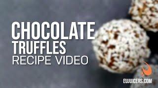 Raw chocolate truffles from your juicer